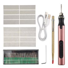 Oplaadbare draadloze mini graveerpen DIY graveergereedschapsset voor metaal, glas, keramiek, plastic, hout, sieradensjablonen A