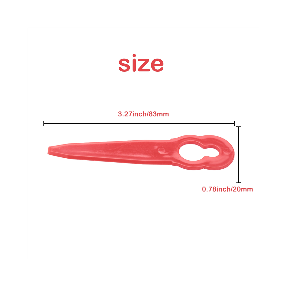 100 Pezzi Di Lame Di Ricambio In Plastica Per Tagliaerba Polycut 2-2 45