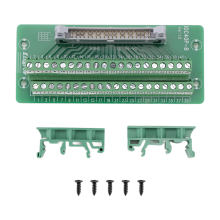 IDC40P 40-poliger Anschlussstreifen, Breakout-Board, Klemmenblockstecker, SPS-Schnittstelle mit Halterung, für SPS, DIN-Schienenmontage
