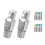 2 Pcs for RJ45 CAT7 Connectors Tool Free Shielded Toolless Modular Network Plug Installation Cable 4