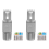 2 Pcs for RJ45 CAT7 Connectors Tool Free Shielded Toolless Modular Network Plug Installation Cable 3