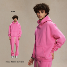 （S）Vintage Plus Size 350 Gsm One Piece Hoodie Autumn Streetwear