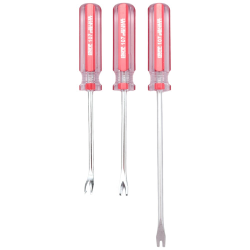 3Pcs Nail Pullers Tack Lifter 3mm V/U Tip Staple Rivet Puller Upholstery Remover Screwdriver Tool