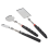 3 Pieces Telescoping Inspection Mirror Round Square Tool for Checking Vehicle,Observing Mouth B 4