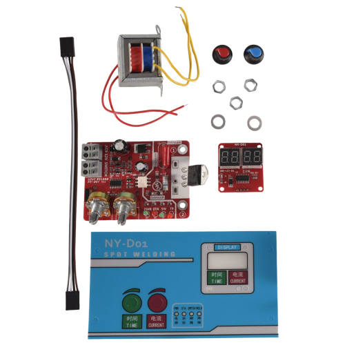 Punktschweißgerät, 9 V, 40 A, Stromstärke einstellbar, DIY-Controller-Panel, Zeit- und Steuerfunktion, 220 V 1