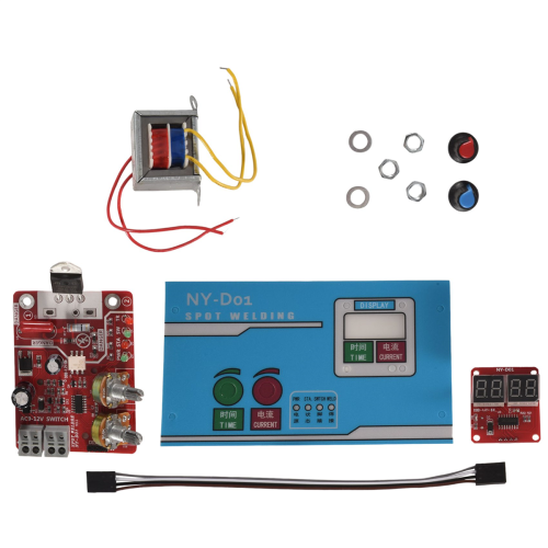 Punktschweißgerät, 9 V, 40 A, Stromstärke einstellbar, DIY-Controller-Panel, Zeit- und Steuerfunktion, 220 V 2