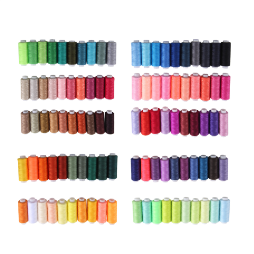 Nähgarn-Set, 100 Farben, 250 Yards pro Spule, Polyester-Set für Hand oder Maschine 1