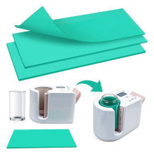 Sublimatie Tumblers Wrap voor Mok, 3 Diktes Groene Siliconen Warmtemachine