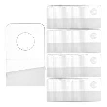 1000 stuks zelfklevende ophanglipjes, 1x1-1/2 inch ronde gatenhangers, hanglabelhaken voor de display van winkelbenodigdheden