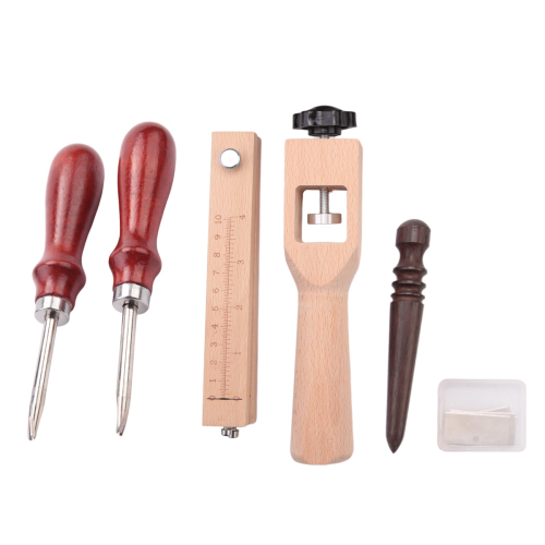 4Pieces Leather Strap Cutter Adjustable Strip Sets with Polished Tools for DIY Craft Cutting 2