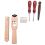 4Pieces Leather Strap Cutter Adjustable Strip Sets with Polished Tools for DIY Craft Cutting 4