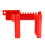 Ball Valve Locking, Adjustable Locking Device, Small, for 1/2Inch-2-1/2Inch Outer Pipe Diameter, Red 3