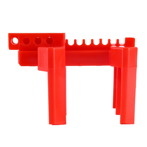 Ball Valve Locking, Adjustable Locking Device, Small, for 1/2Inch-2-1/2Inch Outer Pipe Diameter, Red 2