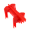 Ball Valve Locking, Adjustable Locking Device, Small, for 1/2Inch-2-1/2Inch Outer Pipe Diameter, Red 4