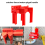Ball Valve Locking, Adjustable Locking Device, Small, for 1/2Inch-2-1/2Inch Outer Pipe Diameter, Red 5