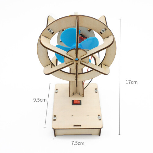 DIY Electric Fan Model Assemble Kit Electronic Science Experiment Production 2