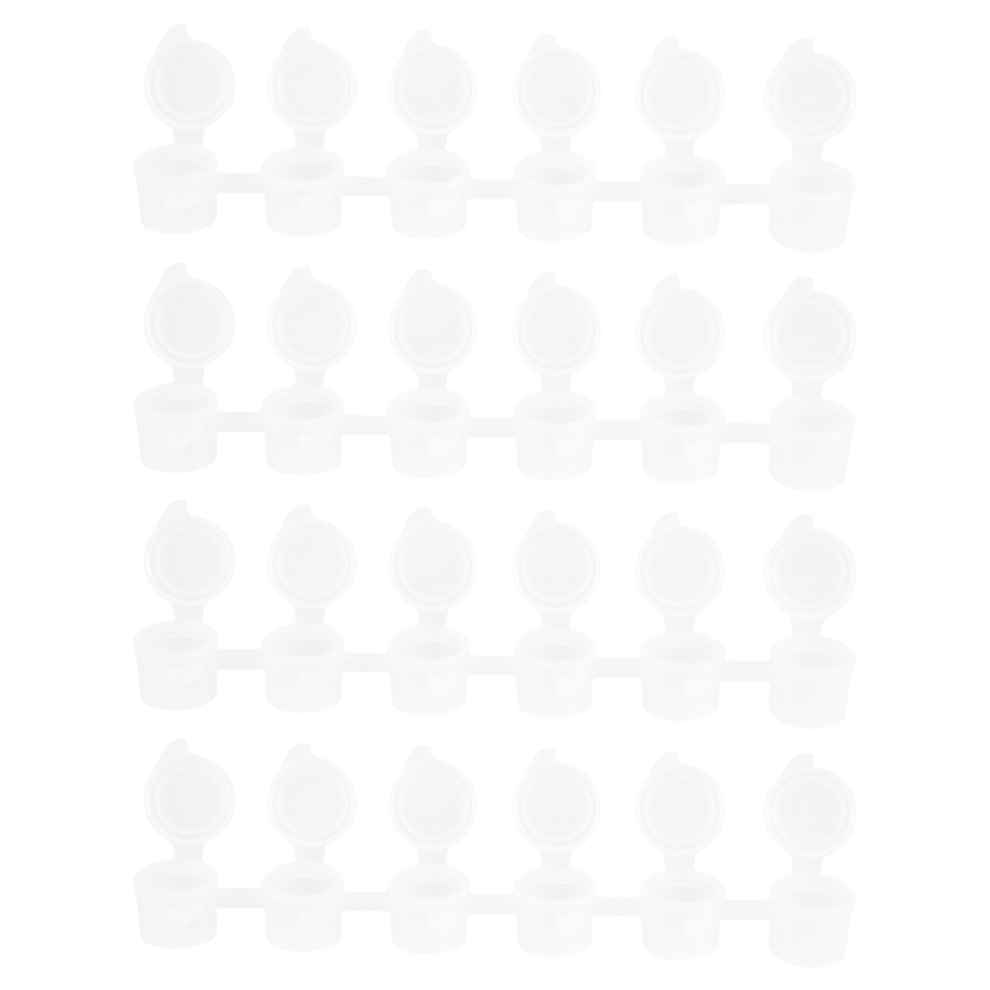 80 Strisce 480 Barattoli Di Vernice Vuoti Mini Contenitori Trasparenti Per La Conservazione Di Dipinti Artistici (3 Ml)