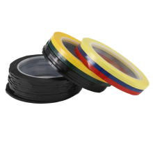 24 rollen dunne whiteboardtape, 66 meter per rol, 3 mm (1/8 inch) grafische grafiek, raster, elektrische droog uitwisbare tape, 6 kleuren