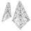 Righello per patchwork in acrilico, modello 22,5/45, strumento per stencil fai da te per quilting 1