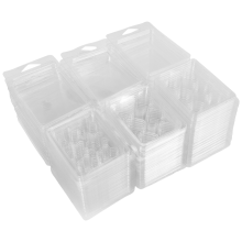 60er-Pack Wachsschmelzbehälter – 6 Mulden, durchsichtige, leere Kunststoffformen – Muschelschalen für Tarts Melts.