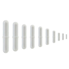 10Pcs PTFE Magnetrührer Mixer Rührstab Spinbar Rühren für den Laborgebrauch Weiße Farbe