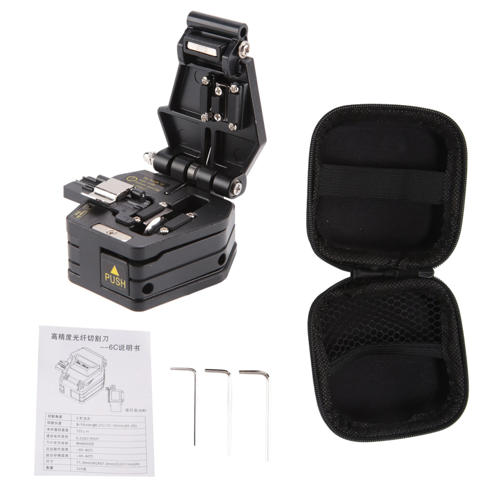 Taglierina Per Fibra Ottica -6C Coltello Per Taglio Cavi Fttt Strumenti Ottici Taglierina Ad Alta Precisione Taglierine A 16 Lame