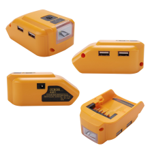 Adattatore per batteria DCB090, convertitore di carica e alimentazione per batterie al litio da 18 V a 20 V max con porta CC