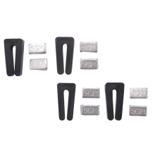 Kit d'équilibrage de pales de ventilateur de plafond, 4 pièces, avec clip et métal autocollant 5 g