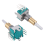 2 STÜCKE EC11EBB24C03 Dual Encoder mit Schalter 30 Positionierung Nummer 15 Pulse Punkt Griff 25mm 8