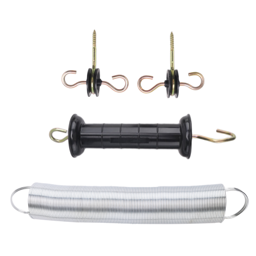4 Pieces Electric Fence Gate Handle Kit Anchors Spring 2
