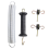 4 Pieces Electric Fence Gate Handle Kit Anchors Spring 2
