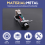 Vinyl Record Player Headshell Cartridges Head Mount with Elliptical Turntable Stylus Needle 7