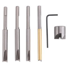 Kit di rifinitura per penna da 7 pezzi, set di frese per sistema di rifinitura, adattatore per manicotto della testa di taglio, chiave esagonale
