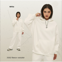 (XL)Vintage Plus Size 350 Gsm One Piece Hoodie Autumn Streetwear