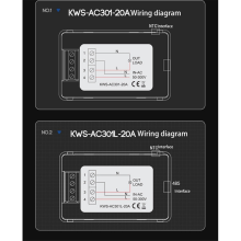 Digitalanzeige Stromvoltmeter 50-300 V AC Wattmeter Multifunktions-Stromzähler Leistungsdetektor 20 A