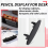 Lot de 2 porte-stylos en acrylique transparents 9