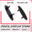 Lot de 2 porte-stylos en acrylique transparents 8