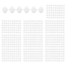 100 Streifen, 600 Töpfe, leere Farbbecher, durchsichtige Aufbewahrungsbehälter aus Kunststoff, Mal- und Bastelbedarf (3 ml/0,1 oz)