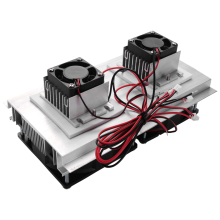 1PCS 200 x 115 8.5mm 120W Thermoelectric Peltier Refrigeration Semiconductor Cooling System Kit Double Fan