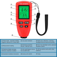 -300MINI Coating Thickness Gauge 0-2000UM Measuring Paint Tools Portable Car Measurer Red