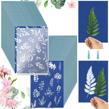 40-teiliges Sonnendruckpapier-Set mit Acrylplatte, A5, Druckkunst, Sensibilität, Natur