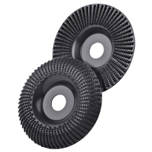 2er Set Holz-Schleifscheiben für Winkelschleifer 125 mm, Fräser-Raspelscheibe