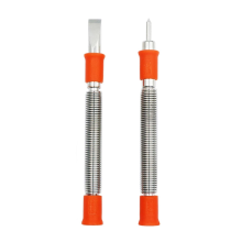 Set di 2 utensili a molla, scalpello da 5/16 di pollice e set di punzoni centrali da 1/8 di pollice, rimozione di rivetti caricati per legno