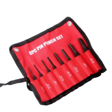 8-teiliges professionelles Rollstift-Durchschlag-Set, Koffer-Werkzeuggriff für die Reparatur von Schmuck und Uhren