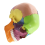 Medical-Skull Human Body Model Education Skull 1:2 for Student Teaching Study Assembling Model,Multicolor 3