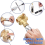 Lot de 3 outils de remplacement pour baignoire-douche 1222 4