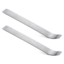 2 strumenti per la rimozione del pannello, cuneo per lamiera, strumento per auto, piede di porco decorativo, argento
