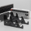 Support de clavier mécanique à 3 niveaux, support en acrylique noir, plaque de jeu 5