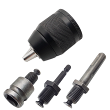 2-13 mm schlüsselloser 3-Backen-Bohrfutter-Schnellwechseladapter mit 1/20-20UNF-SDS-Plus-Schäften und 1/4-Zoll-Sechskant-Vierkant-Bohrhammer
