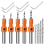 Countersink Drill Bit, 5Pcs Quick Change 8mm Adjustable Bit Set with Replaceable Bits 4